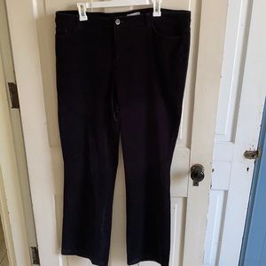 Coldwater Creek Natural Fit Velvet pants 18L